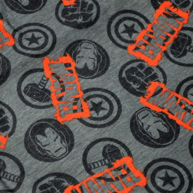 Gray-Red - Lifestyle - Marvel Comics Mens Icons Lounge Pants