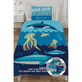 Blue - Front - National Geographic Ocean Life Reversible Duvet Set