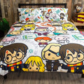 Multicolored - Close up - Harry Potter Scene Reversible Duvet Set