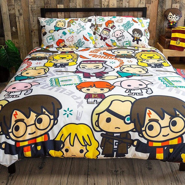 Multicolored - Close up - Harry Potter Scene Reversible Duvet Set