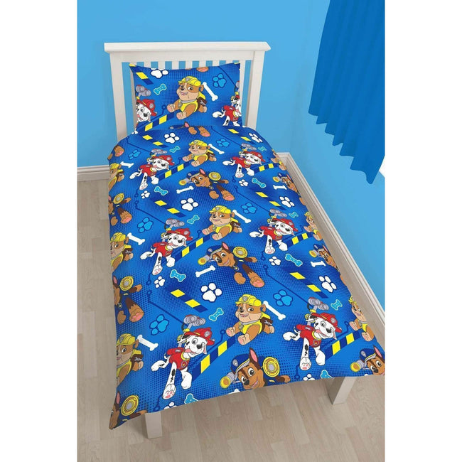 Blue-Red-Yellow - Back - Paw Patrol Rescue Reversible Duvet Set