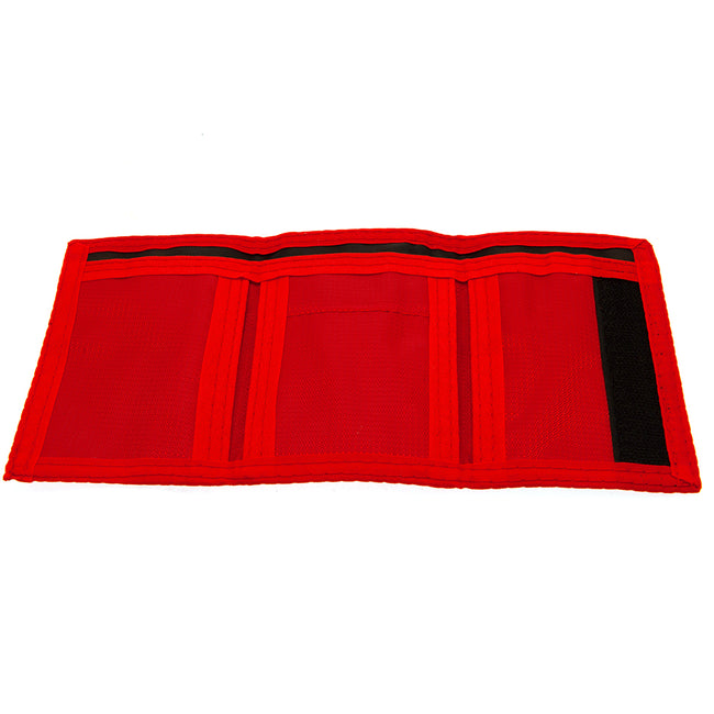 Red-Green - Side - FA Wales Cymru Crest Nylon Wallet