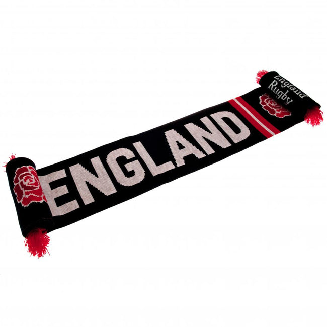 Navy Blue-Red-White - Front - England RFU Crest Scarf