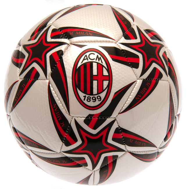 White-Red-Black - Front - AC Milan Stars Soccer Ball