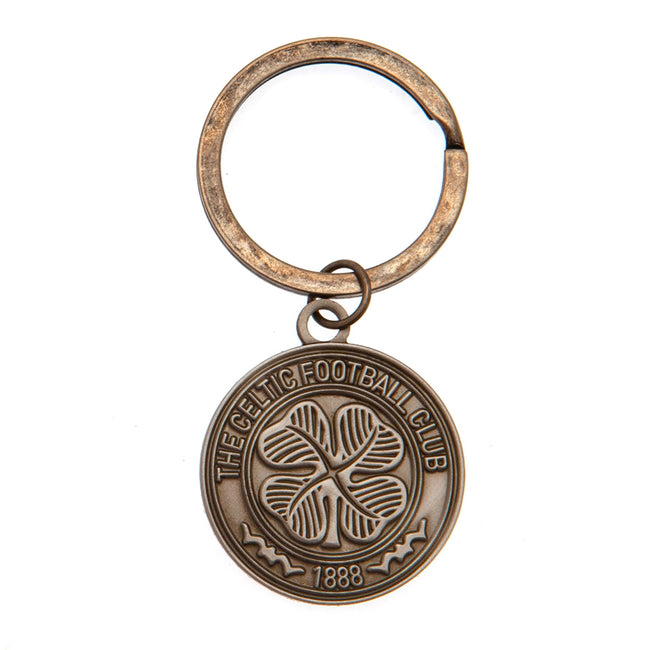 Antique Silver - Front - Celtic FC Antique Silver Crest Keychain
