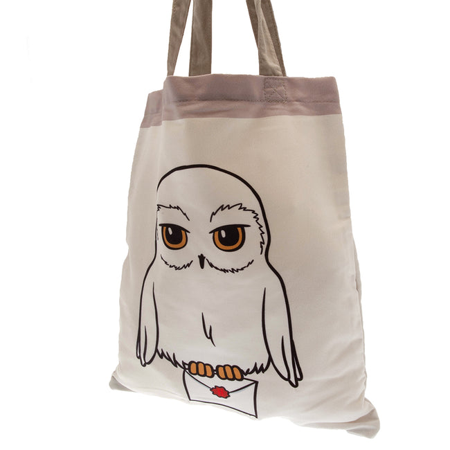 Cream - Back - Harry Potter Hedwig Tote Bag