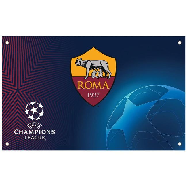 Multicolored - Front - AS Roma Champions League Flag