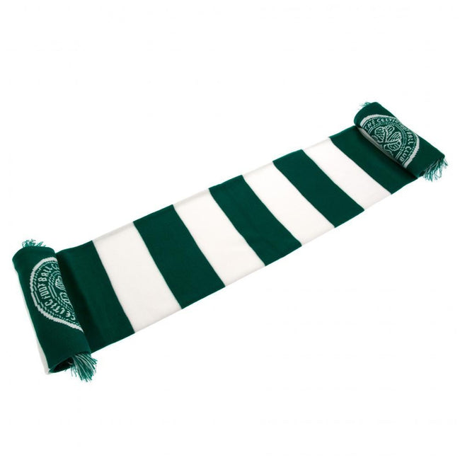 Green-White - Front - Celtic FC Bar Scarf