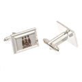 Silver - Front - Manchester City FC Silver Plated Rectangular Cufflinks