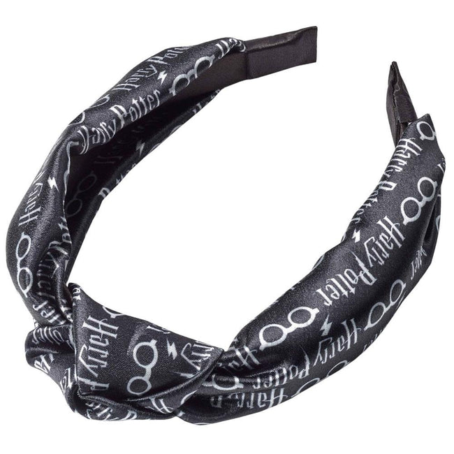 Black-White - Front - Harry Potter Knotted Headband