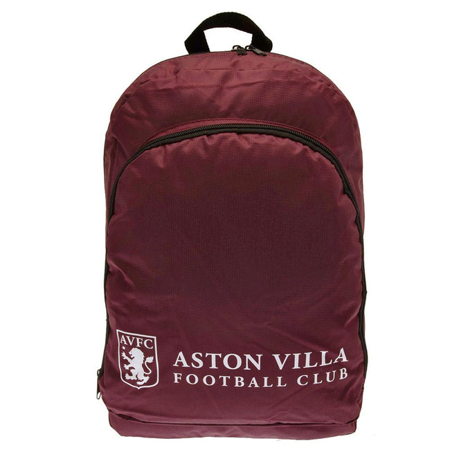Claret Red-White - Front - Aston Villa FC Colour React Knapsack