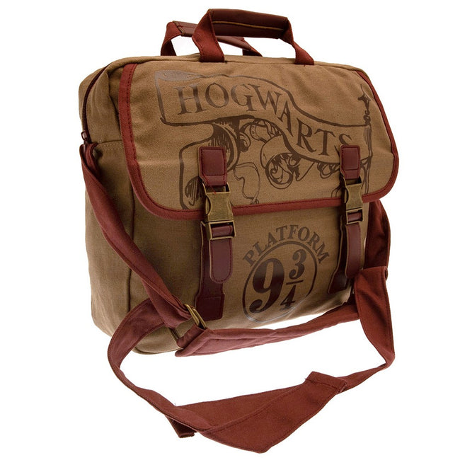 Tan-Brown - Side - Harry Potter 9 & 3 Quarters Messenger Bag