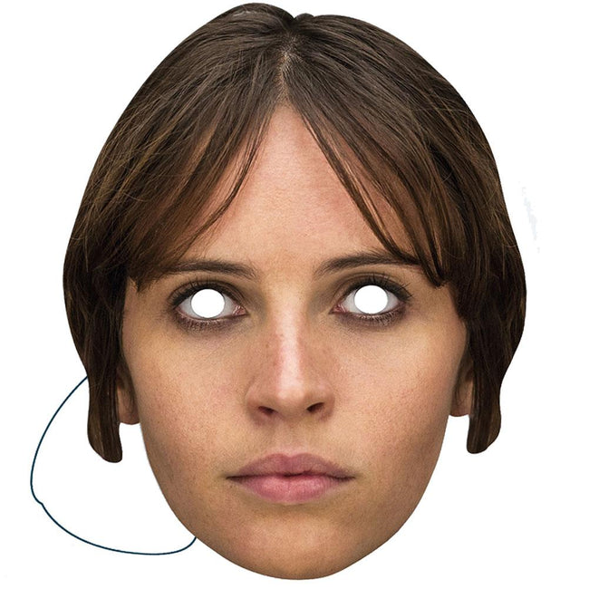 Brown - Front - Star Wars: Rogue One Jyn Erso Party Mask