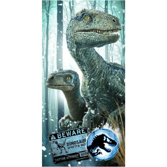 Multicolored - Front - Jurassic World Dinosaur Beach Towel