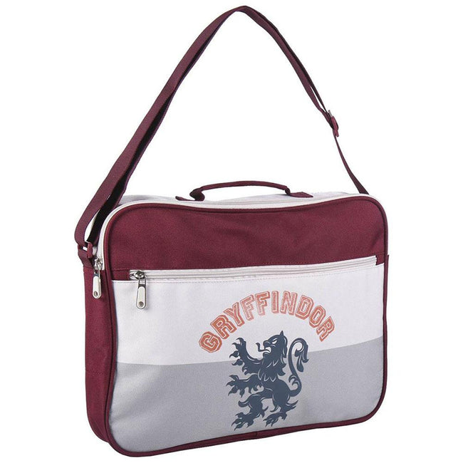 Gray-Burgundy - Front - Harry Potter Gryffindor Messenger Bag