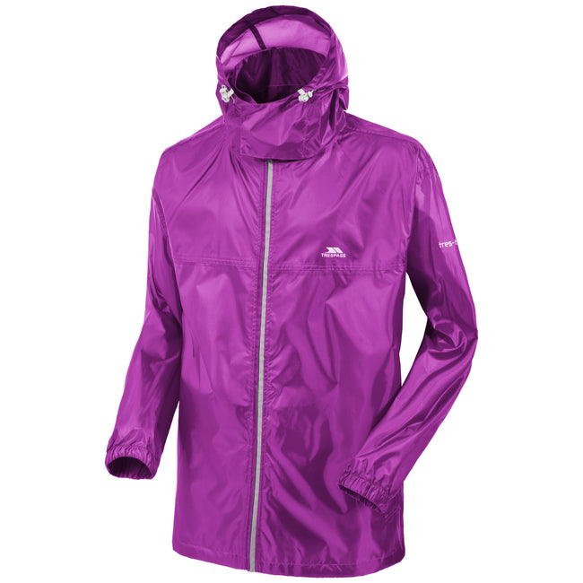 Azalea - Front - Trespass Adults Unisex Packup Waterproof Packaway Jacket
