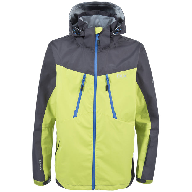 Citron - Front - Trespass Mens Cassius Waterproof Full Zip Shell Jacket