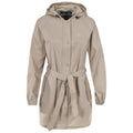 Fawn - Front - Trespass Womens-Ladies Compac Mac Waterproof Packaway Jacket-Coat