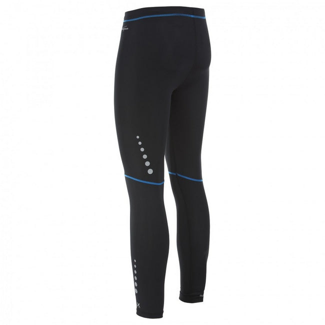 Black - Back - Trespass Mens Brute Base Layer Compression Bottoms-Pants