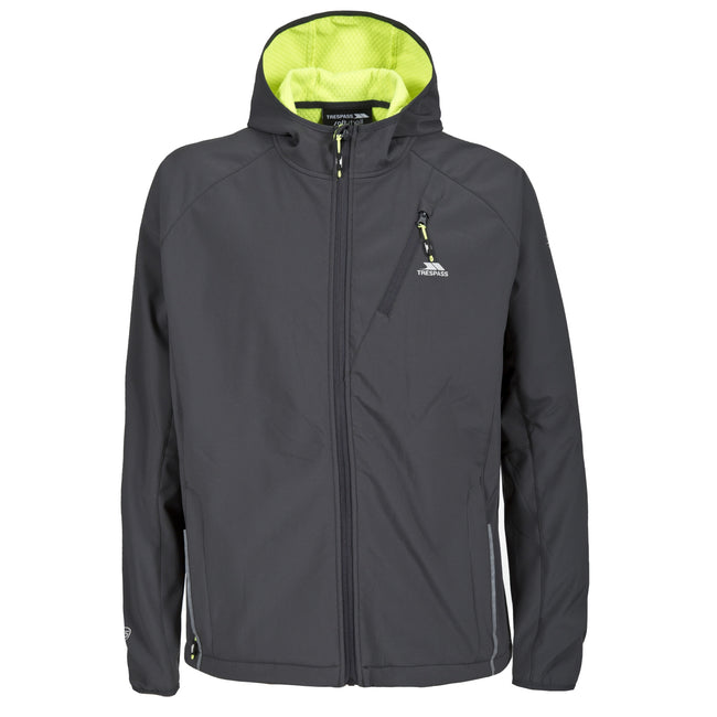 Flint - Front - Trespass Mens Bathurst Water Resistant Softshell Jacket