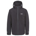 Black - Front - Trespass Mens Kumar Waterproof DLX Jacket