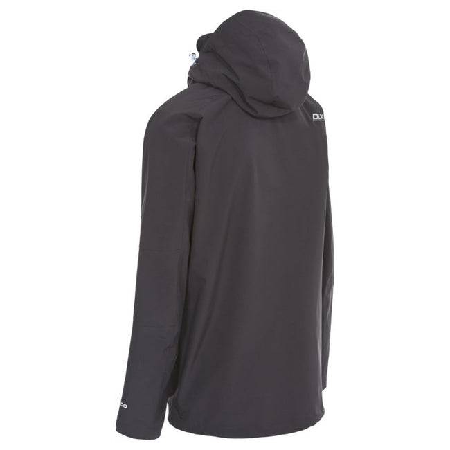 Black - Back - Trespass Mens Kumar Waterproof DLX Jacket