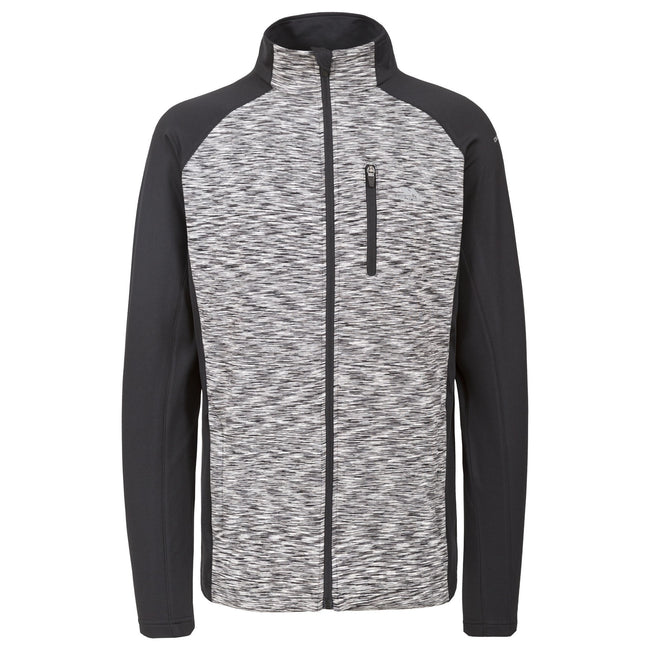 Black - Front - Trespass Mens Ferris Full Zip Active Top