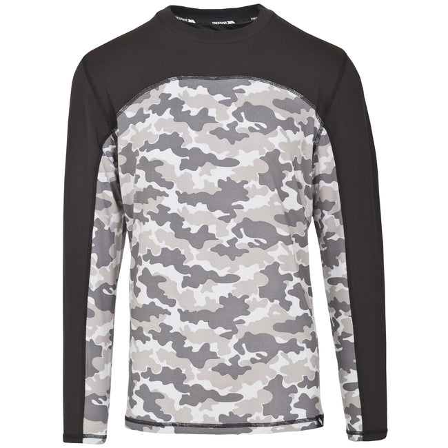 Gray Camo - Front - Trespass Mens Drill Baselayer Top