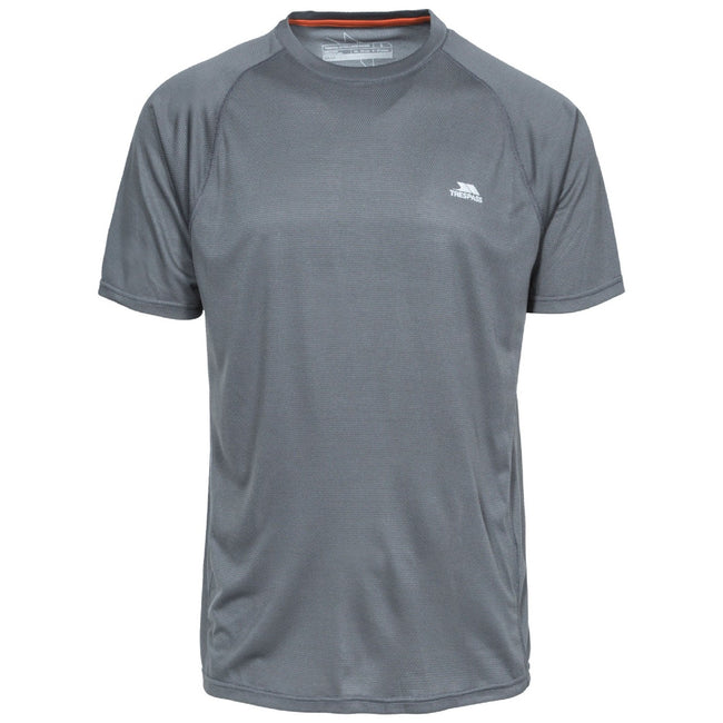 Carbon - Front - Trespass Mens Esker Active T-Shirt