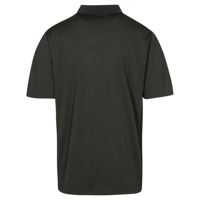 Olive - Back - Trespass Mens Reihan Active Polo
