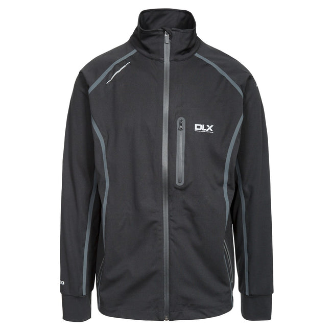 Black - Front - Trespass Mens Thomson Waterproof Softshell Jacket