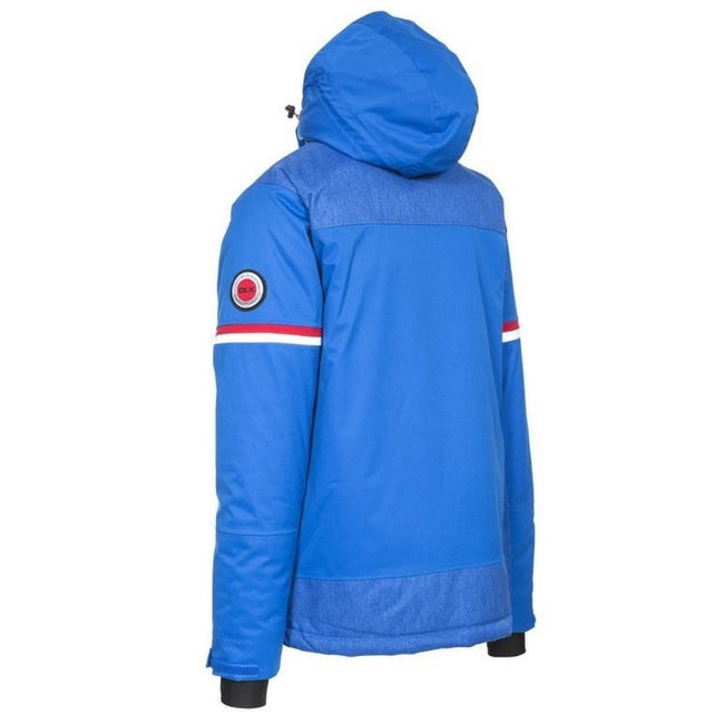 Blue - Back - Trespass Mens Izard Ski Jacket