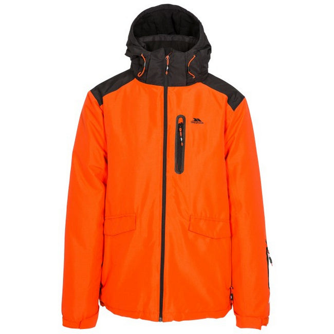 Hot Orange - Front - Trespass Mens Slyne Hooded Ski Jacket
