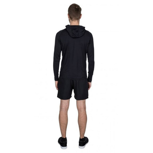 Black - Side - Trespass Mens Bryden Active Hoodie