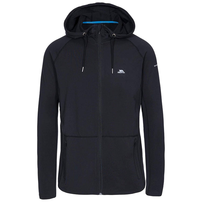Black - Front - Trespass Mens Bryden Active Hoodie