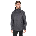 Black Marl - Side - Trespass Mens Dupree Waterproof Jacket