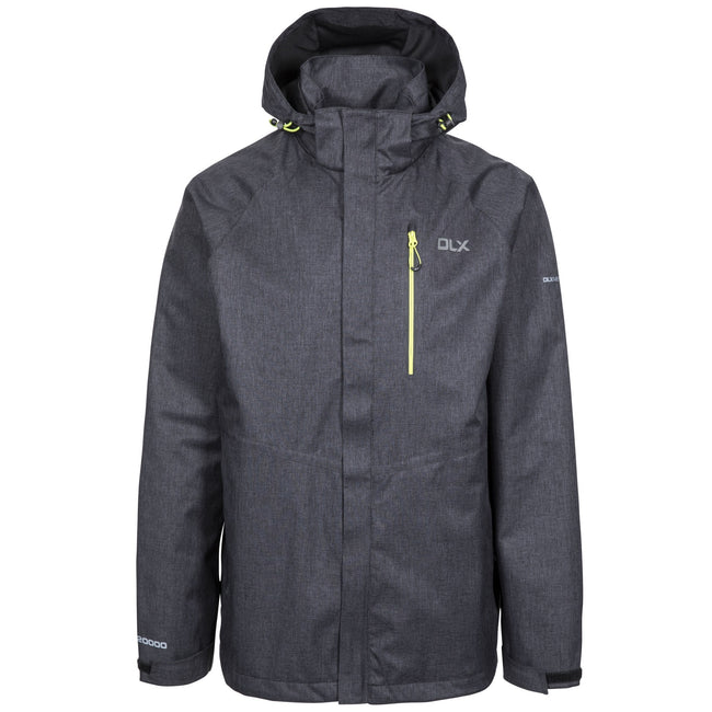 Black Marl - Front - Trespass Mens Dupree Waterproof Jacket