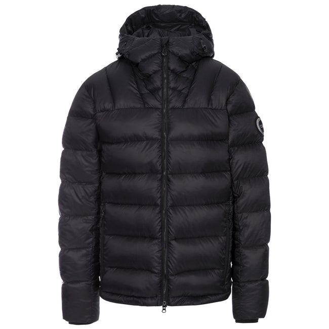 Black - Front - Trespass Mens Chadwick DLX Down Jacket