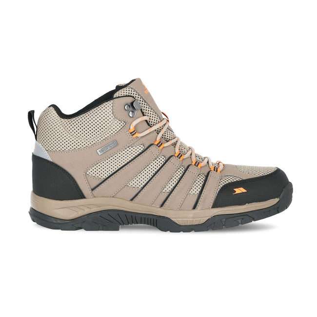 Beige - Back - Trespass Mens Hugh Mid Cut Boot