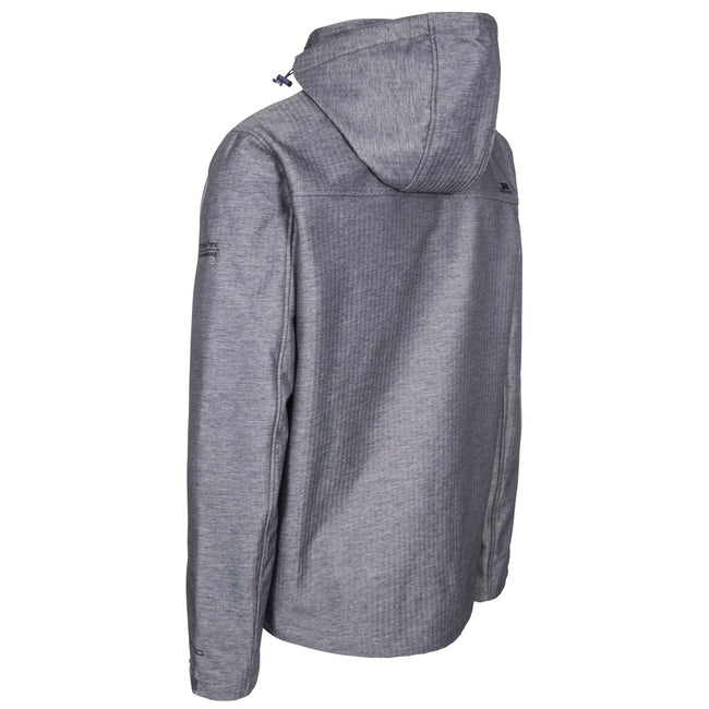 Gray Texture - Side - Trespass Mens Carter Waterproof Softshell Jacket