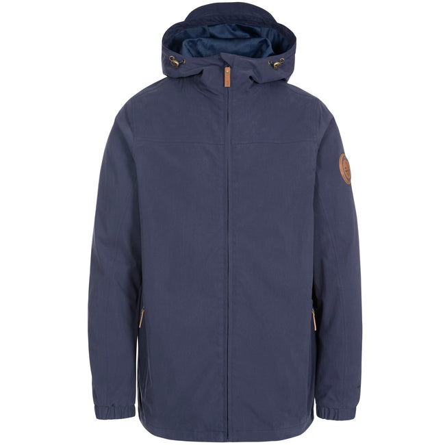 Navy - Front - Trespass Mens Corrigan Waterproof Jacket