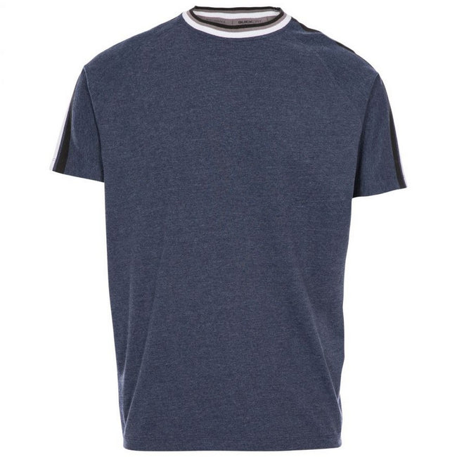 Navy Marl - Front - Trespass Mens Tipping Tee T-Shirt