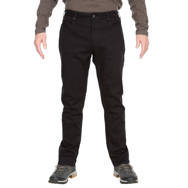 Black - Front - Trespass Mens Yockenwaite Walking Pants