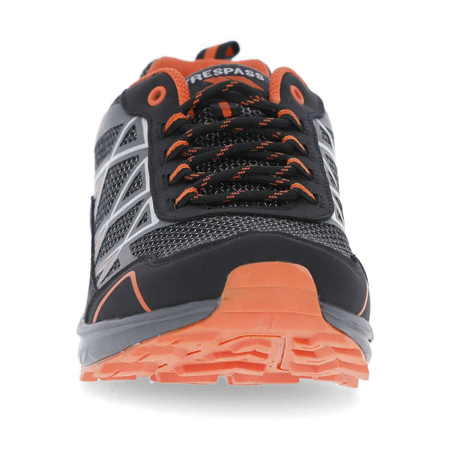 Black-Shocking Orange - Lifestyle - Trespass Mens Ricane Sneakers