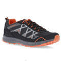 Black-Shocking Orange - Front - Trespass Mens Ricane Sneakers