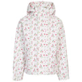 White - Front - Trespass Childrens Girls Hopeful Waterproof Jacket