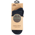 Navy - Close up - Trespass Womens-Ladies Neele Knitted Boot Socks