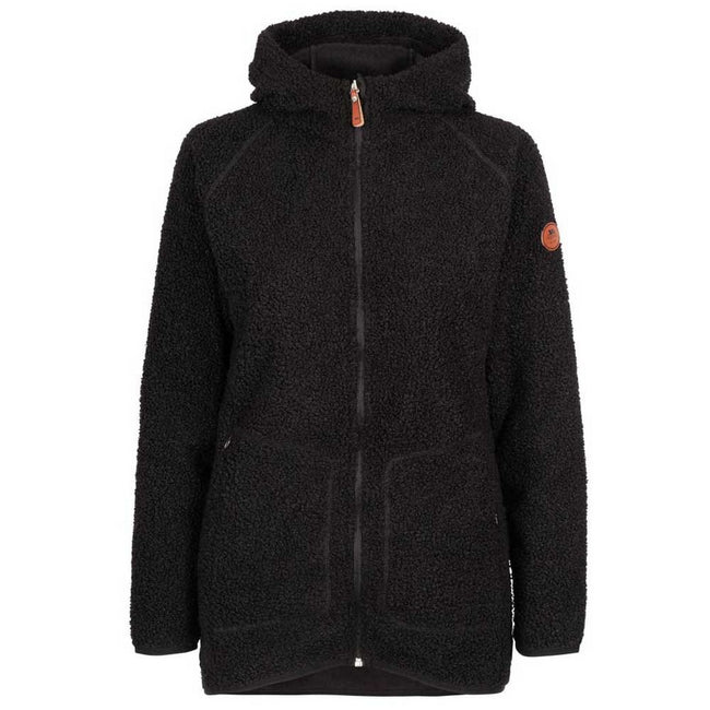 Black - Front - Trespass Womens-Ladies Hushed Fleece Jacket