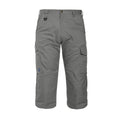 Stone Grey - Front - Projob Mens Pirate 3-4 Shorts