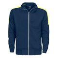 Navy-Yellow - Front - Projob Mens Jacket